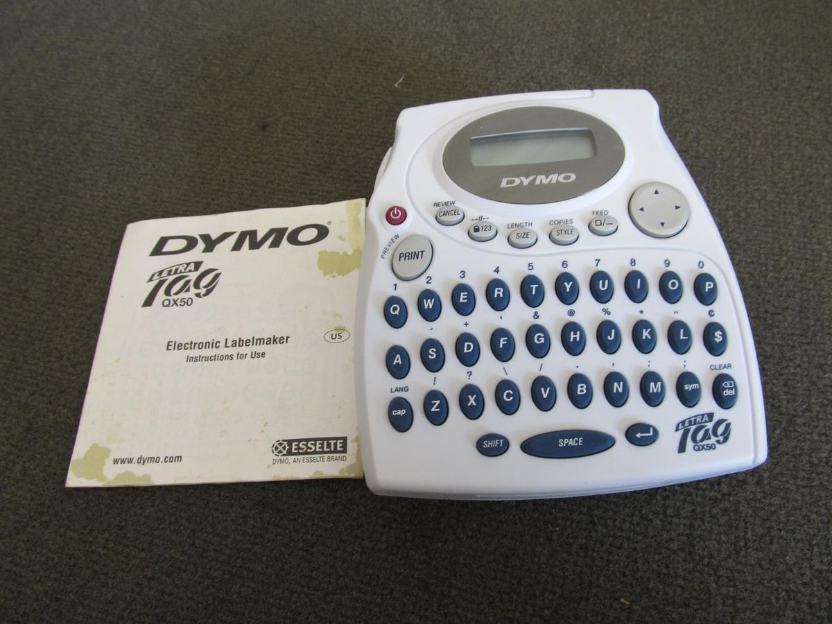 Dymo QX50 Letra Electronic Labelmaker QX 50 Label Maker