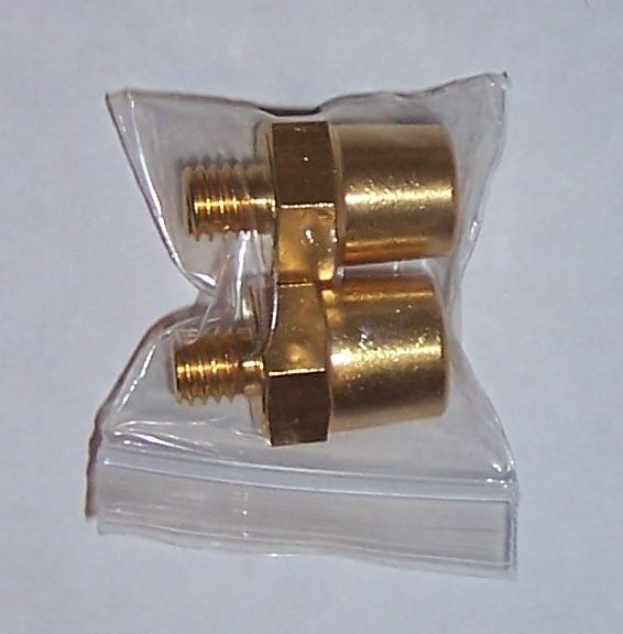 Pair (+/ ) Gold Plated   Side to Top Mount Battery Adapter Converter