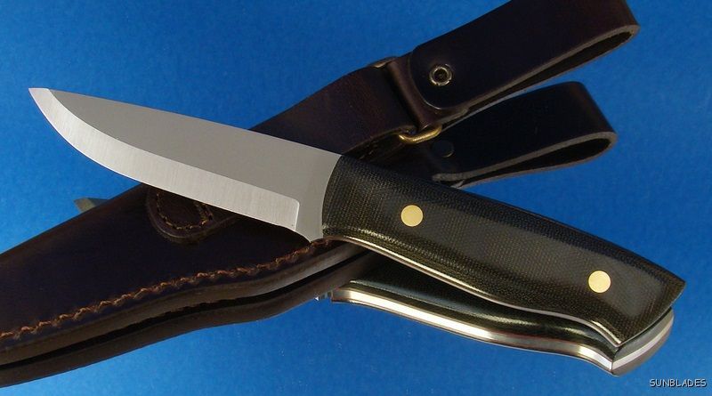 Enzo Knife Trapper 95 D2 Hunting Green Micarta Bushcraft Scandi