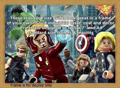  Lego Picture Iron Man Captain America Super Heroes Hero