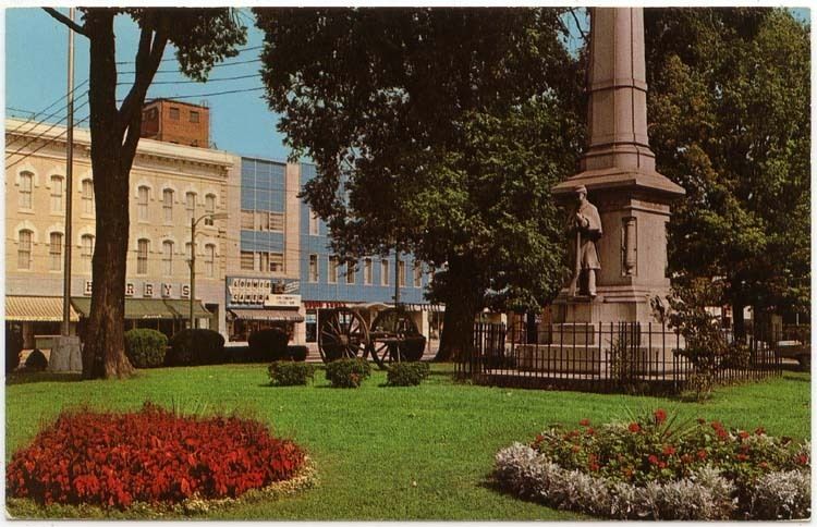 Elyria Ohio View of Ely Park Public Square