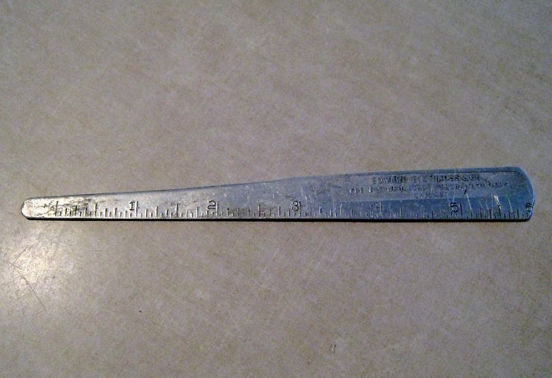 Edward E Strauss Co Chicago Fine clothers 6 Ruler