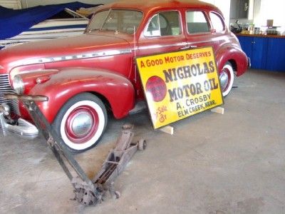  Nicholas Motor Oil Metal Sign Wood Framed Elm Creek Nebraska A Crosby