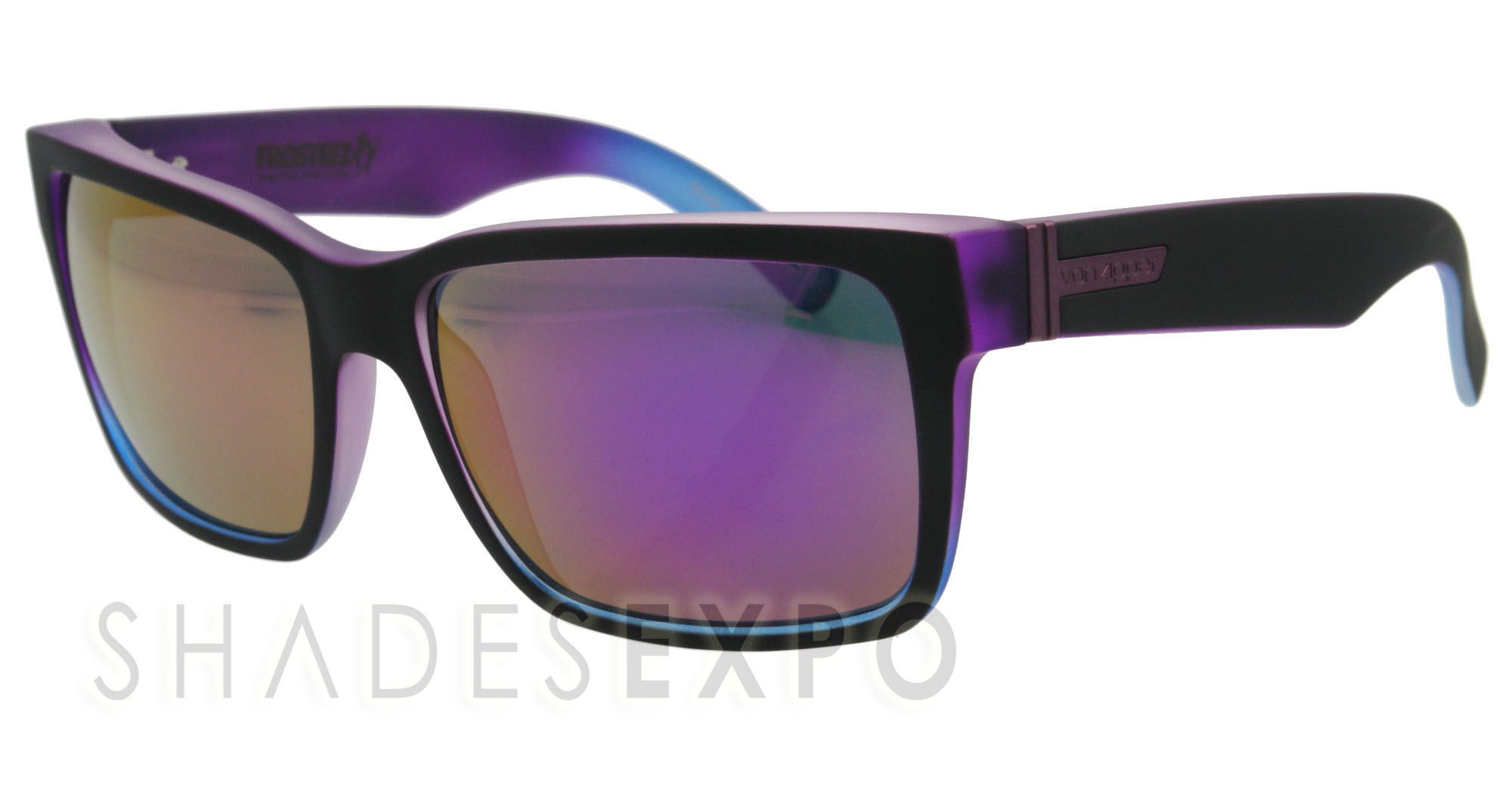 New VonZipper Sunglasses VZ Elmore Purple BNB Frosteez