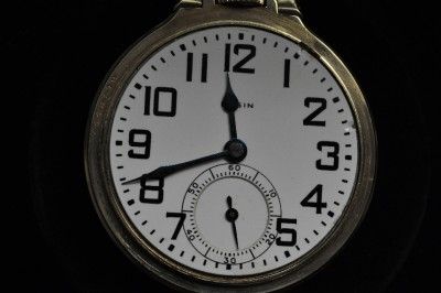 Vintage 16S Elgin 21J B w Raymond Pocket Watch Keeps Time