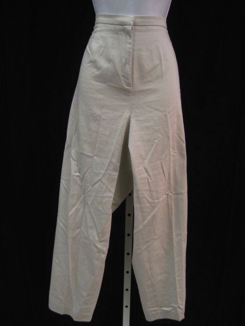 Evelyn Arthur Khaki Beige Cotton Slacks Pants Sz 16