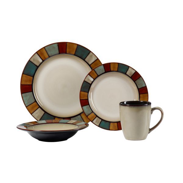 Pfaltzgraff Everyday Dinnerware Set 48 Piece Service for 12 Wyatt