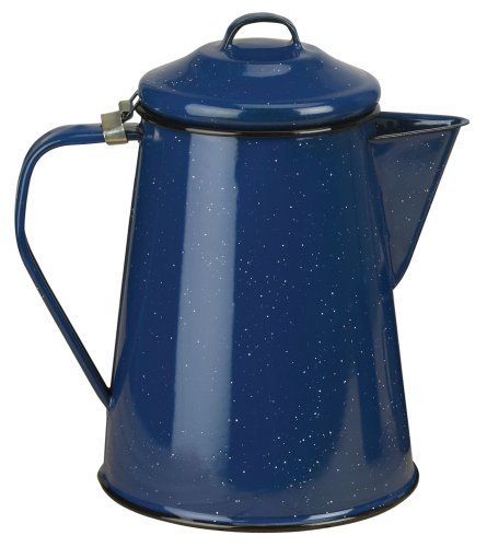 Stansport Enamel Steel 12 Cup Camping Coffee Percolator 