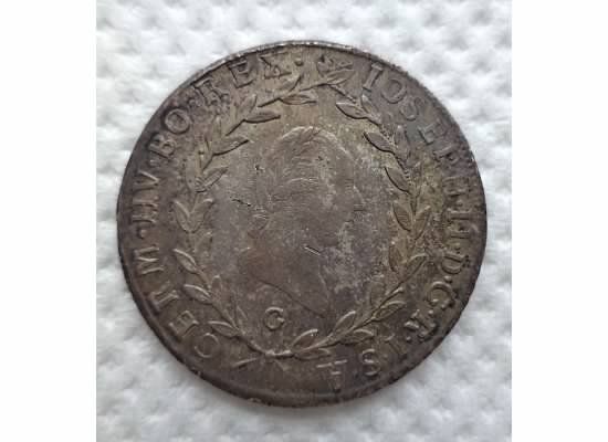  Toned ★austria 1786G Silver 20 Kreuzer Joseph II ★$9 99