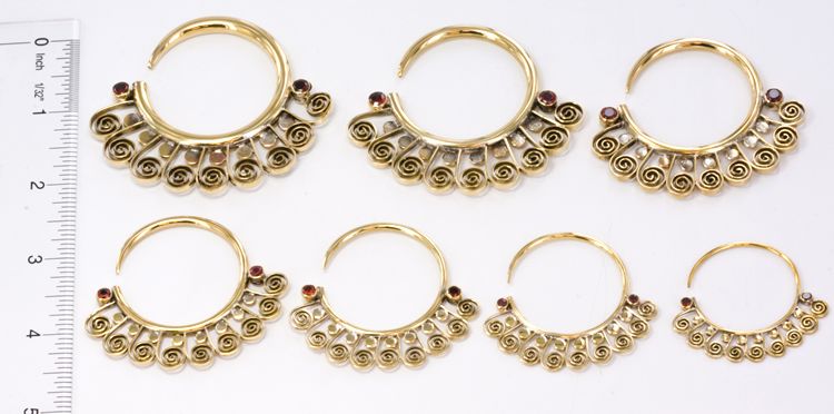 14g 4G Bronze Indonesian Eyota Hoop Earrings Price per 2