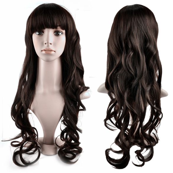 Fashion Long Wavy Curly Hair Womens Full Wig Wigs New