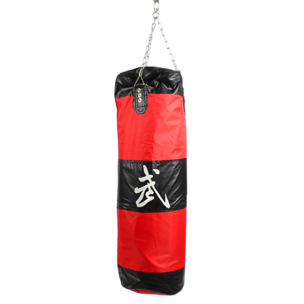  Muay Thai MMA Boxing Heavy Punching Bag with Hook Chain Empty