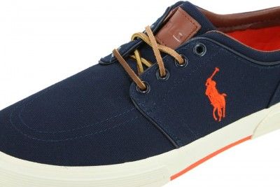 Polo Ralph Lauren Faxon Low 816155651415 Authentic Casual Navy Canvas