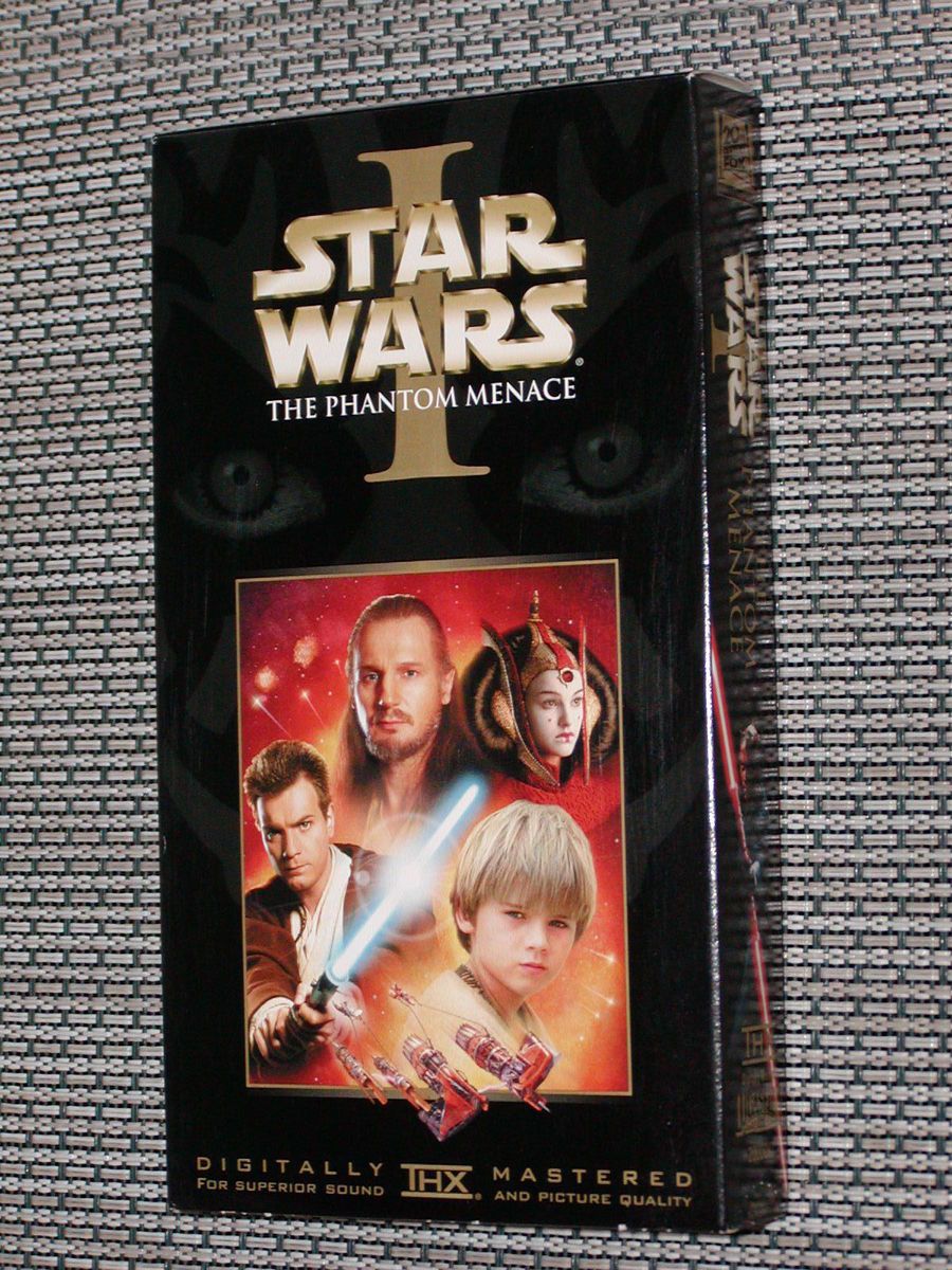  Wars Episode 1 The Phantom Menace VHS movie Ewan McGregor Liam Neeson