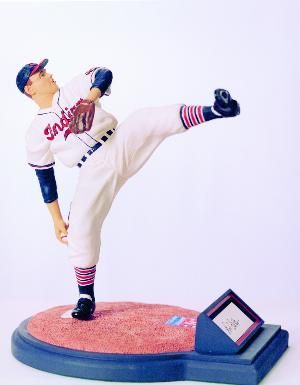  Signed Figurine Features Rapid Robert, Indian Great Bob Feller