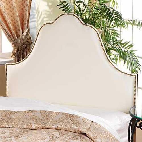 King Cal King High Arch Nailhead Upholstered Headboard