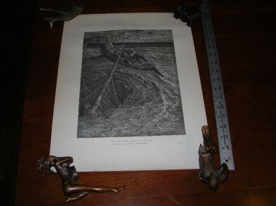 Large 19th Century Gustave Dore Book Illustration