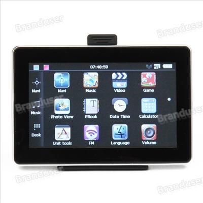  LCD WinCE 5 0 GPS Navigator FM Internal 4GB European Maps