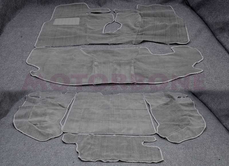 97 06 Jeep Wrangler TJ Interior Floor Mat Carpet 6 Pcs Grey Full Set