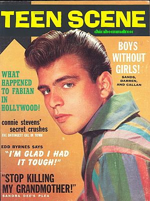 Fabian 1980 original movie prop THE IDOLMAKER prop TEEN MAGAZINE