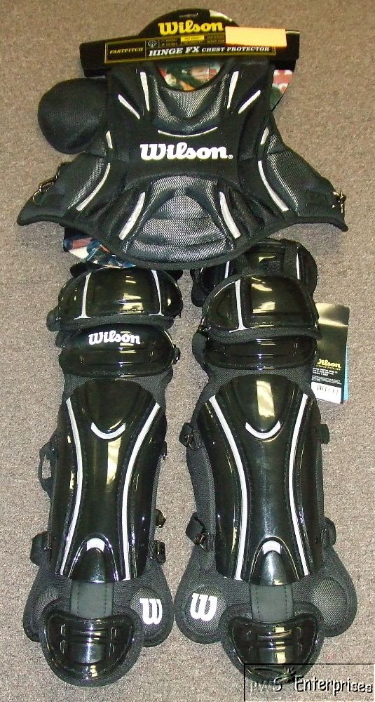 Wilson Fastpitch Pro Stock Hinge FX softball catchers gear set NEW