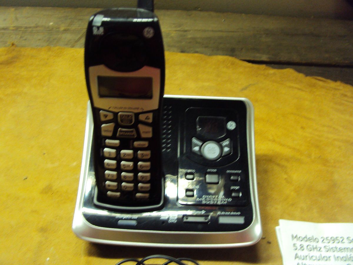 GE EDGE 5 8 GHz HANDSET SPEAKERPHONE CALL WAITING CALLER ID EXPANDABLE