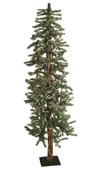 Snowy Flocked Alpine Artificial Christmas Tree Unlit