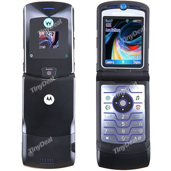  RAZA V3I GSM 850/900/1800/1900MHZ Flip Mobile Cell Phone P05 V3I