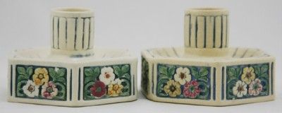 Weller Florala 2 5 6 Sided Candlesticks Flowers Mint