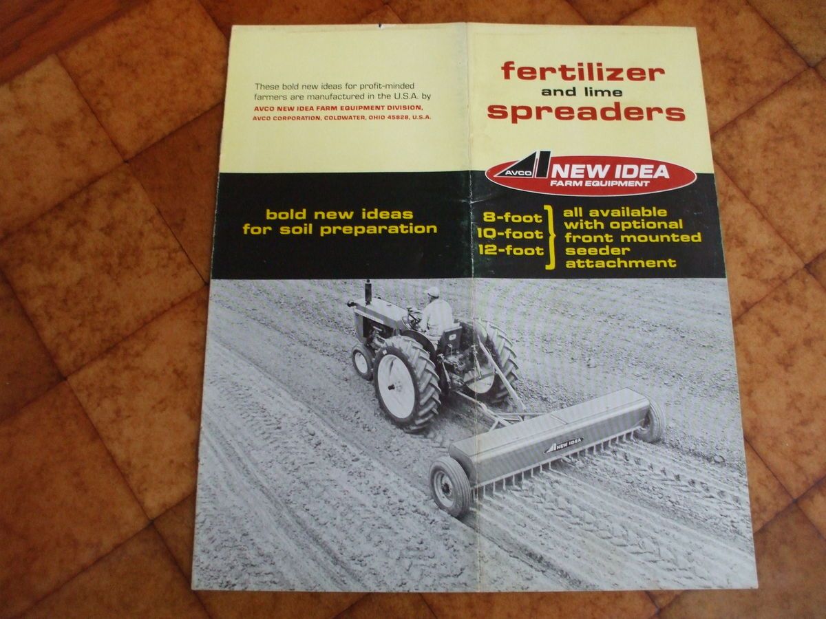  New Idea Fertilizer Lime Spreaders