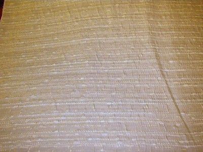 Off White Antique Satin Hvy Slubs Drapery Fabric