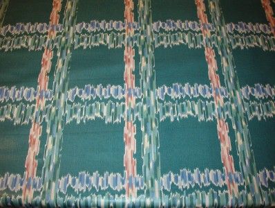 Southwest Plaid Polished Cotton Drapery Fabric New