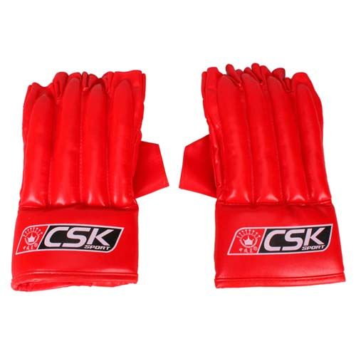  pu punching bag training muay thai mma boxing gloves 6oz red gx9119