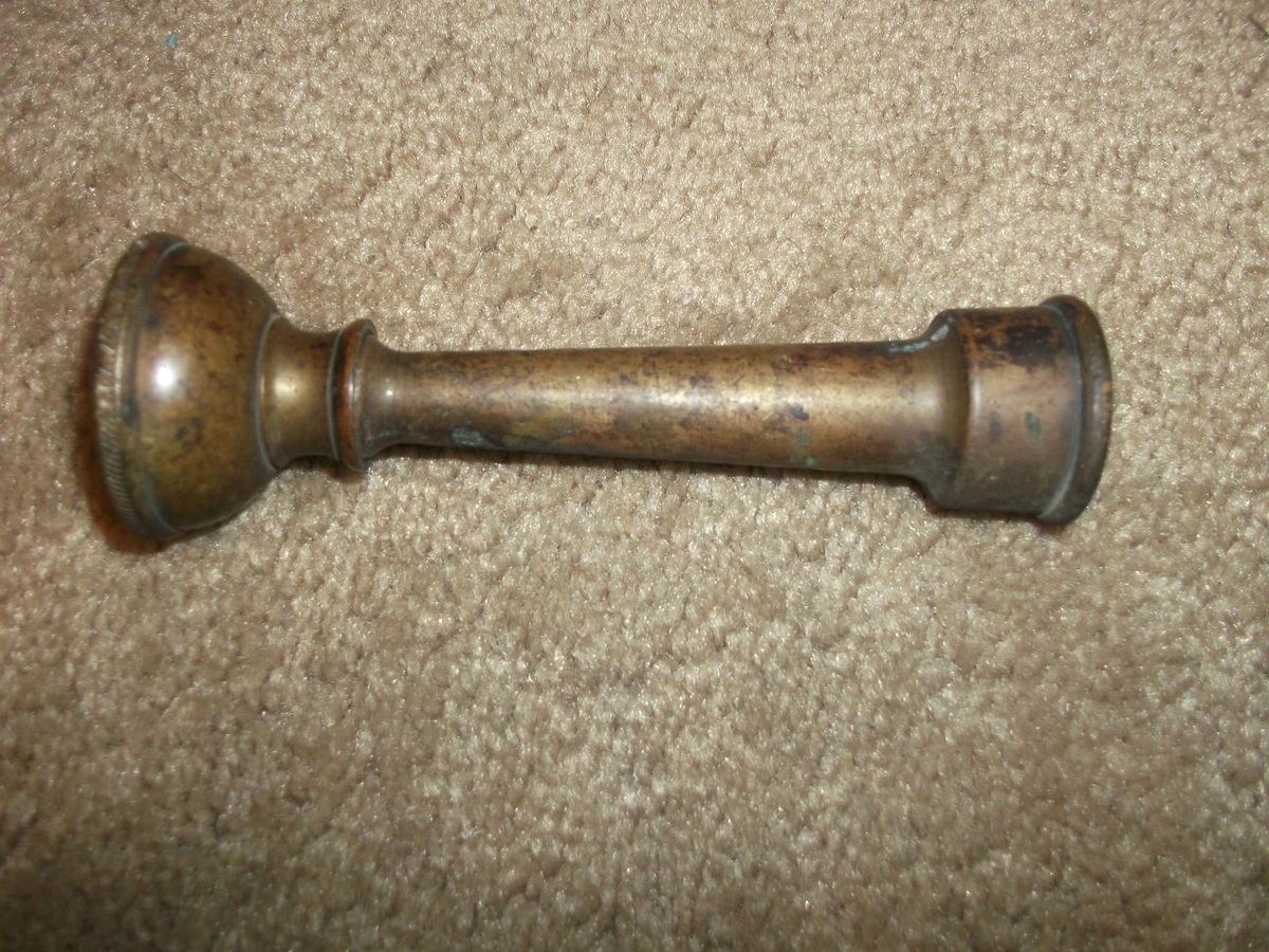 Vintage Brass Fire Garden Hose Nozzle Odd Shape Design