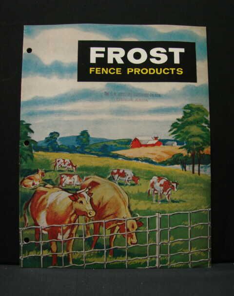 Frost Steel Wire Fence Sales Catalog Farm House C 1960