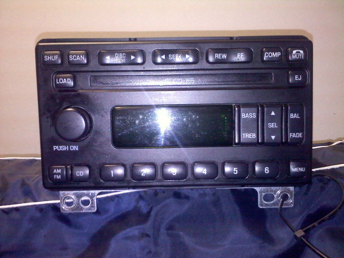 Ford 6 disc cd changer car stereo mustang expedition explorer