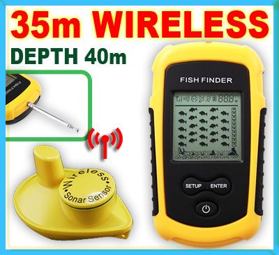 Wireless Sonar Fish Finder Portable Fishfinder Alarm