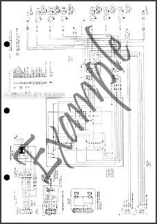 1987 Ford Ranger and Bronco II Foldout Wiring Diagram Electrical