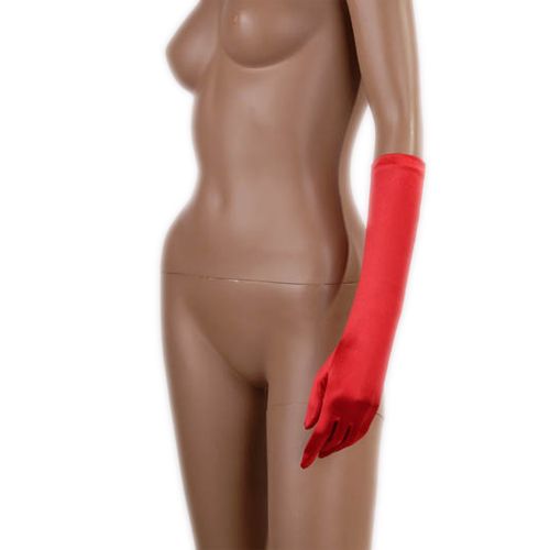 Womens Ladies Long Satin Gloves for Prom Formal Evening Party Cocktail