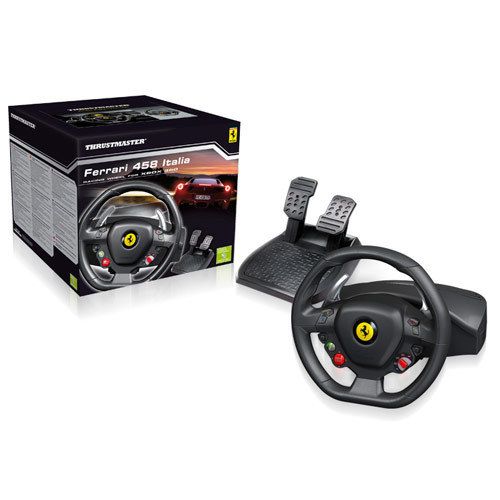 NEW Thrustmaster Ferrari 458 Italia Racing Wheel For XBox 360