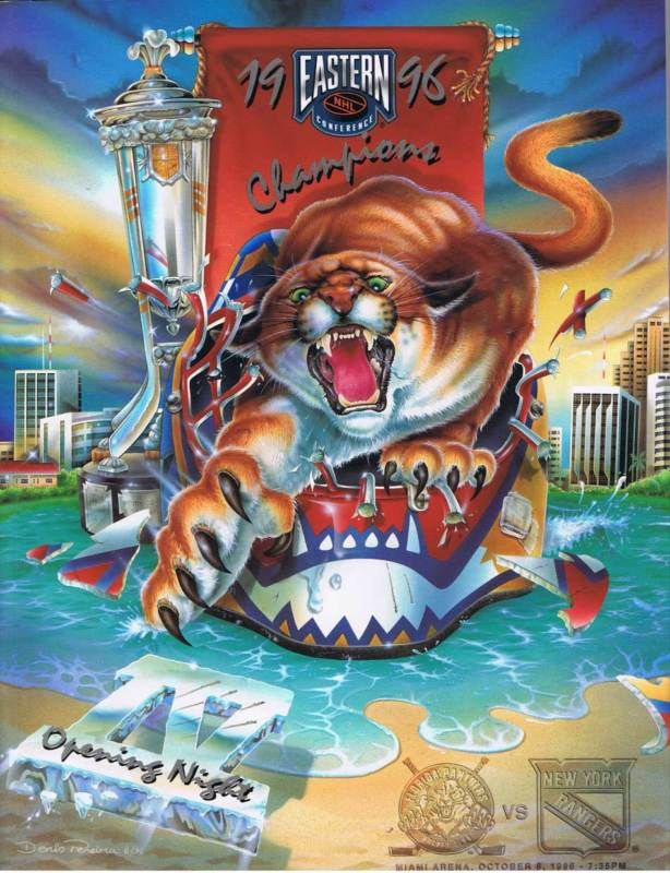 Florida Panthers Program vs Rangers 10 6 96 Opening Day