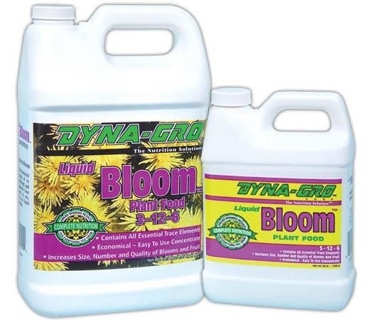  gal Dyna Gro Liquid Bloom 3 12 6 Hydroponic Flower Fertilizer Nutrient