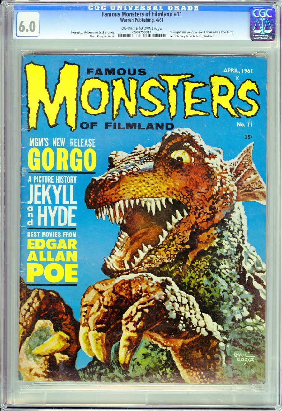 FAMOUS MONSTERS #11 (Warren Publishing, April 1961) Forrest J