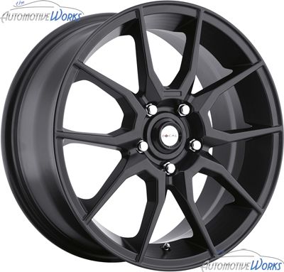 17x7 5 Focal 424 Notch 5x114 3 5x4 5 42mm Black Wheels Rims inch 17