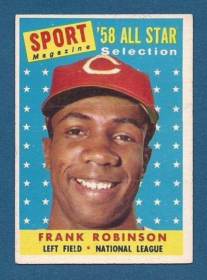 1958 Topps 484 Frank Robinson All Star Reds EX