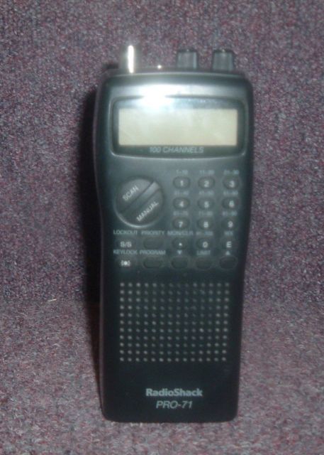 Radio Shack Pro 71 100 Channel Police Fire Scanner