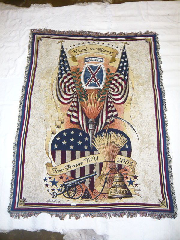 10th Mountain Division Fort Drum N Y Throw Blanket