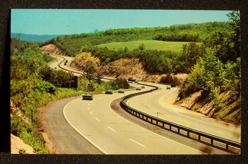 1960s Pennsylvania Turnpike Old Cars Fort Littleton PA