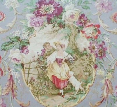 RARE Decorator Richloom FRAGONARD ParisienneToile Fabric REMNANT