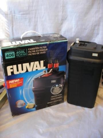 Fluval 406 400L 100 US Gal Aquastop System Multi Stage Filtration